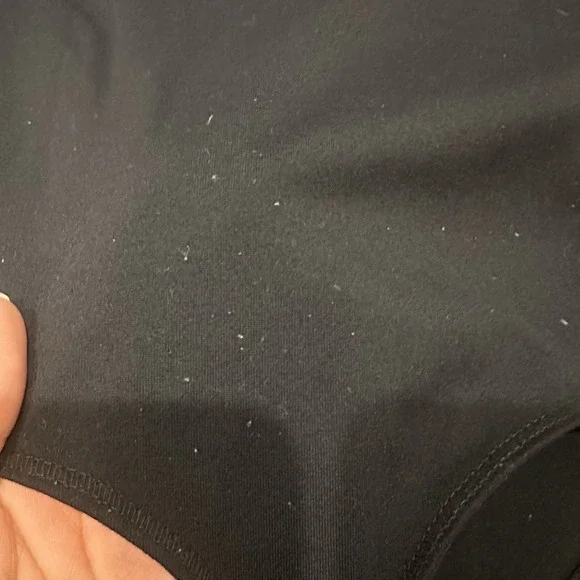 Abercrombie & Fitch Long Sleeve Black Bodysuit Cutout Twist Front Snap Womens S - Picture 10 of 10